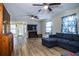 Comfortable living room with wood floors and ample space at 3542 Raintree Ct, Lakeland, FL 33803