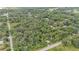 Aerial view of a heavily wooded lot offering privacy and a natural setting with road frontage at 4035 K Ville Ave, Auburndale, FL 33823