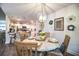 Well-designed dining area flows into the kitchen, featuring a round table, and decorative elements at 4222 Juliana Lake Dr, Auburndale, FL 33823