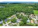 A residential neighborhood with lush landscaping, mature trees, and a serene pond offers a tranquil living environment at 4720 Wildflower Dr Dr, Lakeland, FL 33811