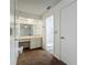 Bathroom featuring vanity with sink and tiled shower stall at 4720 Wildflower Dr Dr, Lakeland, FL 33811