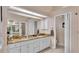 Spacious bathroom with double sinks, granite countertop, and plenty of storage at 5819 Hollyhock Dr, Lakeland, FL 33813