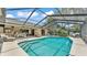 Beautiful pool with a screened enclosure, providing ample space for outdoor enjoyment and entertaining at 5819 Hollyhock Dr, Lakeland, FL 33813