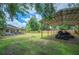 Expansive backyard featuring a large covered parking structure and an off-road vehicle at 615 N Church Ave, Fort Meade, FL 33841