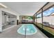 An inviting enclosed pool area with patio and privacy screen, providing a relaxing outdoor experience at 686 22Nd Nw St, Winter Haven, FL 33880