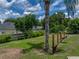 Well-maintained backyard showcasing a palm tree, partial fence, and plenty of green space at 7150 Orange Way, Lakeland, FL 33810