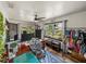 Spacious office featuring a large desk, natural light, and views to the yard at 7150 Orange Way, Lakeland, FL 33810