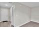 Inviting entryway featuring modern flooring, fresh paint, and ample closet space at 1025 Lakewood Ct, Lakeland, FL 33801