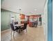 Updated kitchen with stainless steel appliances, tile floors, eat in kitchen and island at 5611 Aral Dr, Lakeland, FL 33805