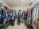 Walk-in closet with wire shelving offering plenty of storage for clothing and accessories at 5611 Aral Dr, Lakeland, FL 33805