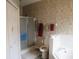 Functional bathroom with a shower stall, tub, and toilet; perfect for everyday use at 7923 Glenridge E Loop, Lakeland, FL 33809