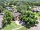 A lush aerial view of the property showcasing the landscaping and verdant surroundings at 351 Crystal Ridge Way, Lake Mary, FL 32746