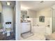 Clean bathroom featuring a bathtub and updated vanity at 5300 S Atlantic Ave # 6-505, New Smyrna Beach, FL 32169
