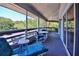 Relaxing screened-in porch with comfortable seating, perfect for enjoying the outdoors at 4303 Sea Mist Dr # 225, New Smyrna Beach, FL 32169