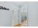 View of bedroom with hardwood floors and ceiling fan at 756 Bay Dr, New Smyrna Beach, FL 32168