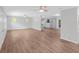 Spacious living area featuring wood-look floors at 4660 Holly Rd, New Smyrna Beach, FL 32168