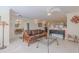 Open concept living and dining areas offer a seamless flow and abundant natural light at 1949 Bayview Dr, New Smyrna Beach, FL 32168