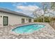 Relaxing pool with paver deck at 1371 Melonie Trl, New Smyrna Beach, FL 32168