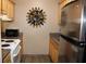 Efficient kitchen with stainless steel refrigerator and ample counter space for easy meal preparation at 400 Oakridge Blvd # 6, Daytona Beach, FL 32118
