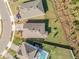Aerial view of property displaying the spacious lot and proximity to nearby homes and street at 270 Eagle Harbor Way, Daytona Beach, FL 32124