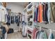 Walk-in closet featuring organized shelving and ample storage space for clothing and accessories at 270 Eagle Harbor Way, Daytona Beach, FL 32124