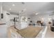 Eat-in kitchen featuring a large island and an open concept layout with an adjacent dining area at 270 Eagle Harbor Way, Daytona Beach, FL 32124