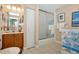 Simple bathroom with shower/tub combo and vanity at 915 Maple St, New Smyrna Beach, FL 32169