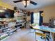 Craft/Office room with abundant storage and workspaces at 6812 Stoneheath Ln, Port Orange, FL 32128