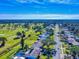 Aerial view of residential neighborhood near golf course at 103 Sea St, New Smyrna Beach, FL 32168