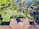 Aerial view of house showcasing backyard and landscaping at 103 Sea St, New Smyrna Beach, FL 32168