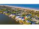 Aerial view showcasing home's coastal location at 1324 N Peninsula Ave, New Smyrna Beach, FL 32169