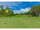 Green of a golf course with a flag and lush trees at 137 Grey Widgeon Ct, Daytona Beach, FL 32119