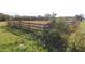 Wooden fence marking the property line, showing a portion of the land at 187 N Samsula Dr, New Smyrna Beach, FL 32168