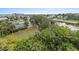 Aerial view showing property's location near water at 2 Riverwalk Dr # 502, New Smyrna Beach, FL 32169