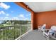 Relaxing balcony with water views and comfortable seating at 2 Riverwalk Dr # 502, New Smyrna Beach, FL 32169