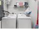 Bright laundry room with washer and dryer included at 2 Riverwalk Dr # 502, New Smyrna Beach, FL 32169