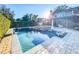 Stunning pool with a built-in spa and patio at 2202 Venetian Ave, Belle Isle, FL 32809