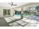 Spacious screened pool and patio area with access to interior at 2322 Melonie Trl, New Smyrna Beach, FL 32168