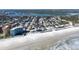 Aerial view of beach house near the ocean at 239 Kirkland Rd, New Smyrna Beach, FL 32169