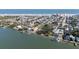 Aerial view of waterfront home and neighborhood at 239 Kirkland Rd, New Smyrna Beach, FL 32169