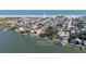 Aerial view of waterfront home in New Smyrna Beach at 239 Kirkland Rd, New Smyrna Beach, FL 32169