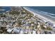 Aerial view of residential neighborhood near the ocean at 239 Kirkland Rd, New Smyrna Beach, FL 32169