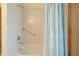 Clean bathroom with a shower/tub combo at 239 Kirkland Rd, New Smyrna Beach, FL 32169