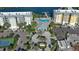 Community overview showing pool, parking and landscaping at 3 Riverwalk Dr # 302, New Smyrna Beach, FL 32169