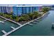 Condo building with private boat docks on the waterfront at 3 Riverwalk Dr # 401, New Smyrna Beach, FL 32169