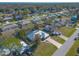 Aerial view showcasing home's neighborhood setting at 3015 Queen Palm Dr, Edgewater, FL 32141