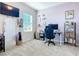 Home office with desk, chair, and plenty of storage at 3133 Crab Trap Dr, New Smyrna Beach, FL 32168