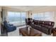 Spacious living area with ocean view and comfortable seating at 3145 S Atlantic Ave # 804, Daytona Beach Shores, FL 32118