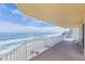 Condo balcony showcasing expansive ocean and beach views at 3145 S Atlantic Ave # 804, Daytona Beach Shores, FL 32118