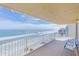 Serene balcony with stunning ocean and beach views at 3145 S Atlantic Ave # 804, Daytona Beach Shores, FL 32118